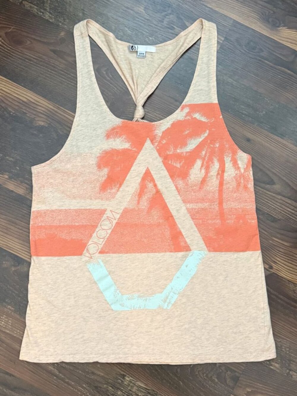Volcom "Palm Pipe" Knot-Back Tank